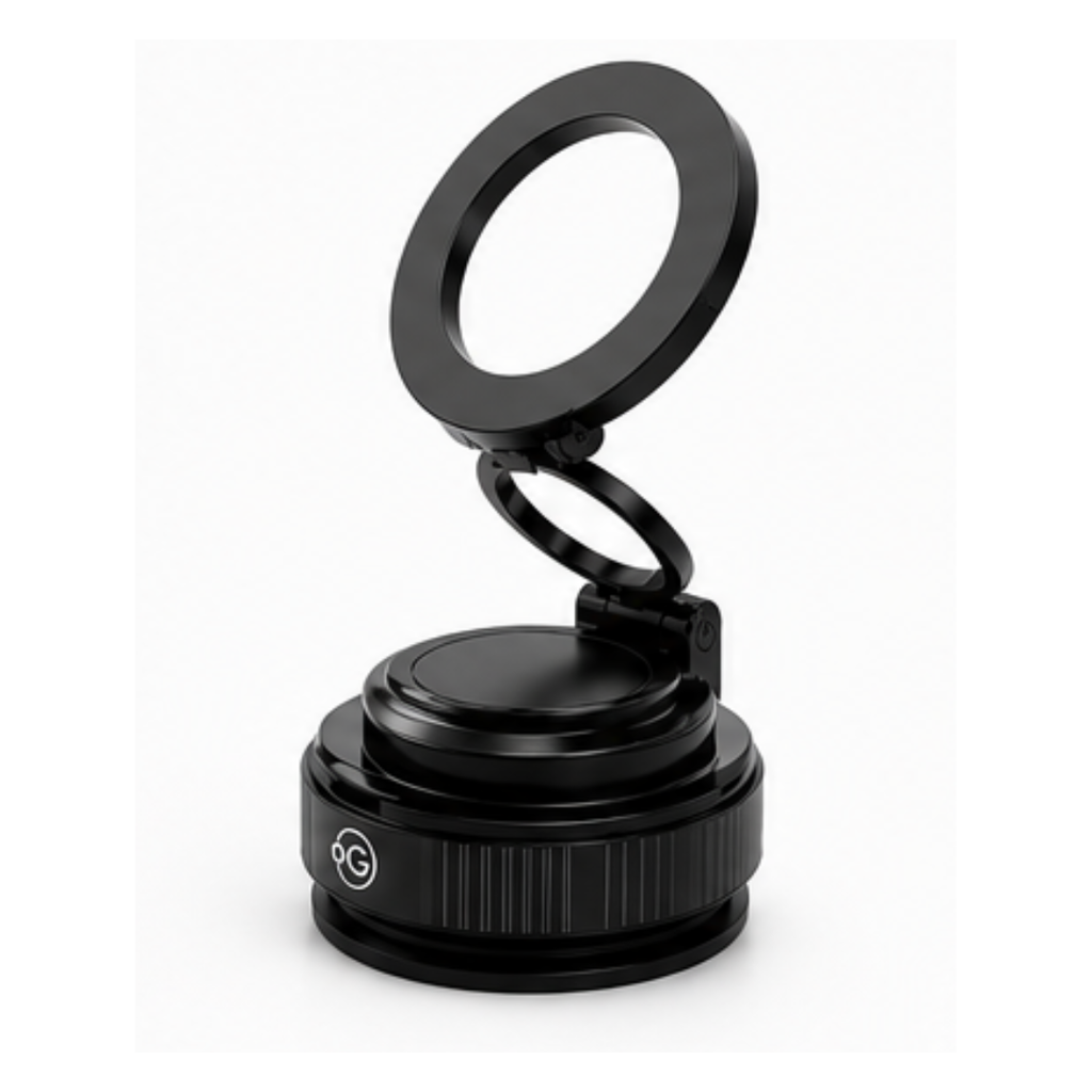 OOGE Nest 600 Vacuum Magnetic Mobile Holder – 360° Rotating Strong Suction Phone Mount